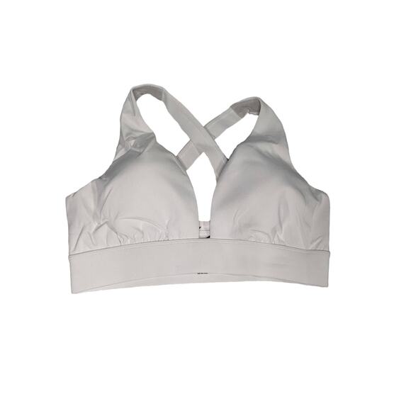 Revolve Lovewave White Claire Triangle Racerback Athletic Workout Sports Bra M - Picture 1 of 4